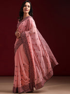 kasee Floral Embroidered Saree - Distacart