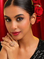 Ruby Raang Diamond Crystal Ring