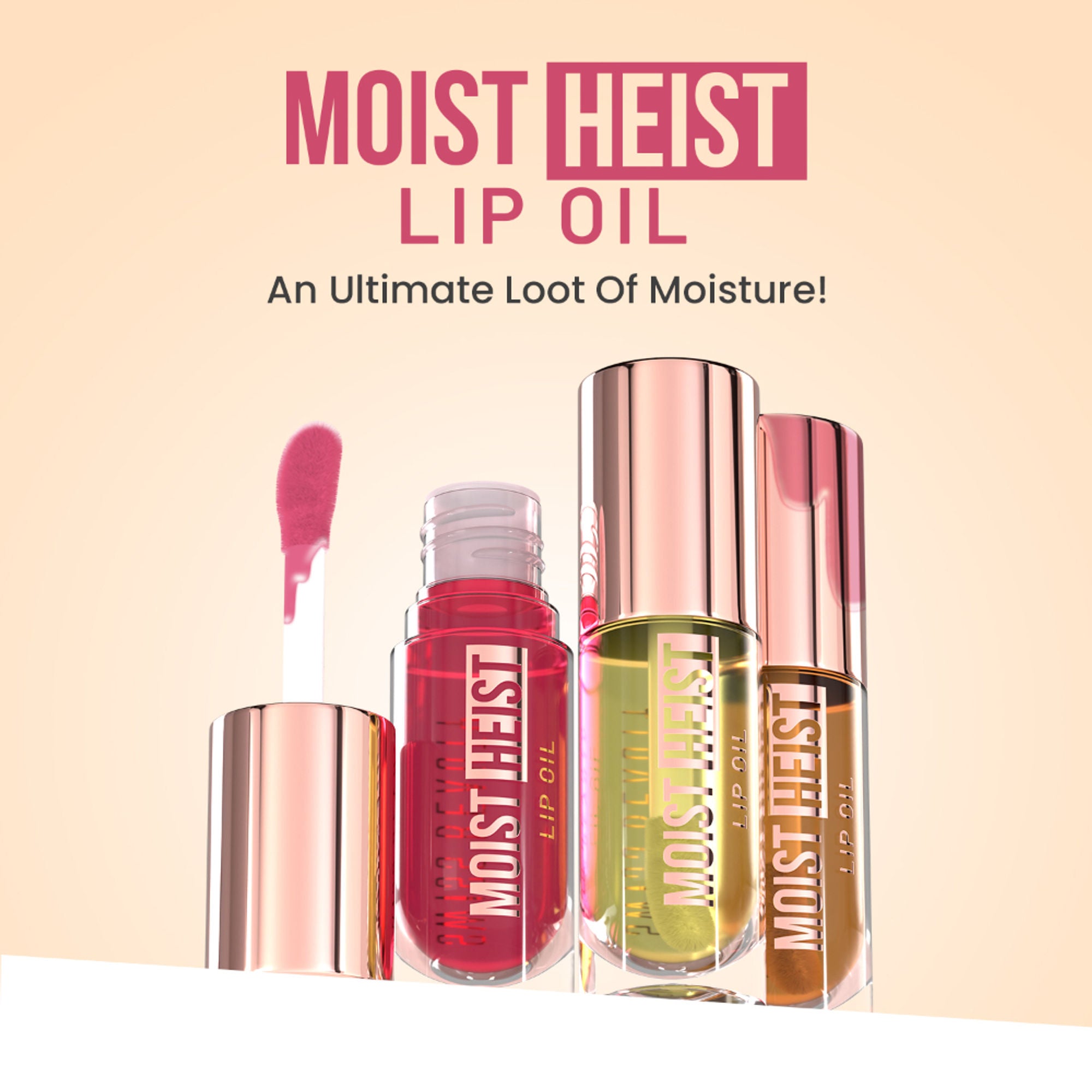 Swiss Beauty Moist Heist Lip Oil Colour-Changing With Vitamin E & Mint Oil - 2 Cucumber Trap - Distacart