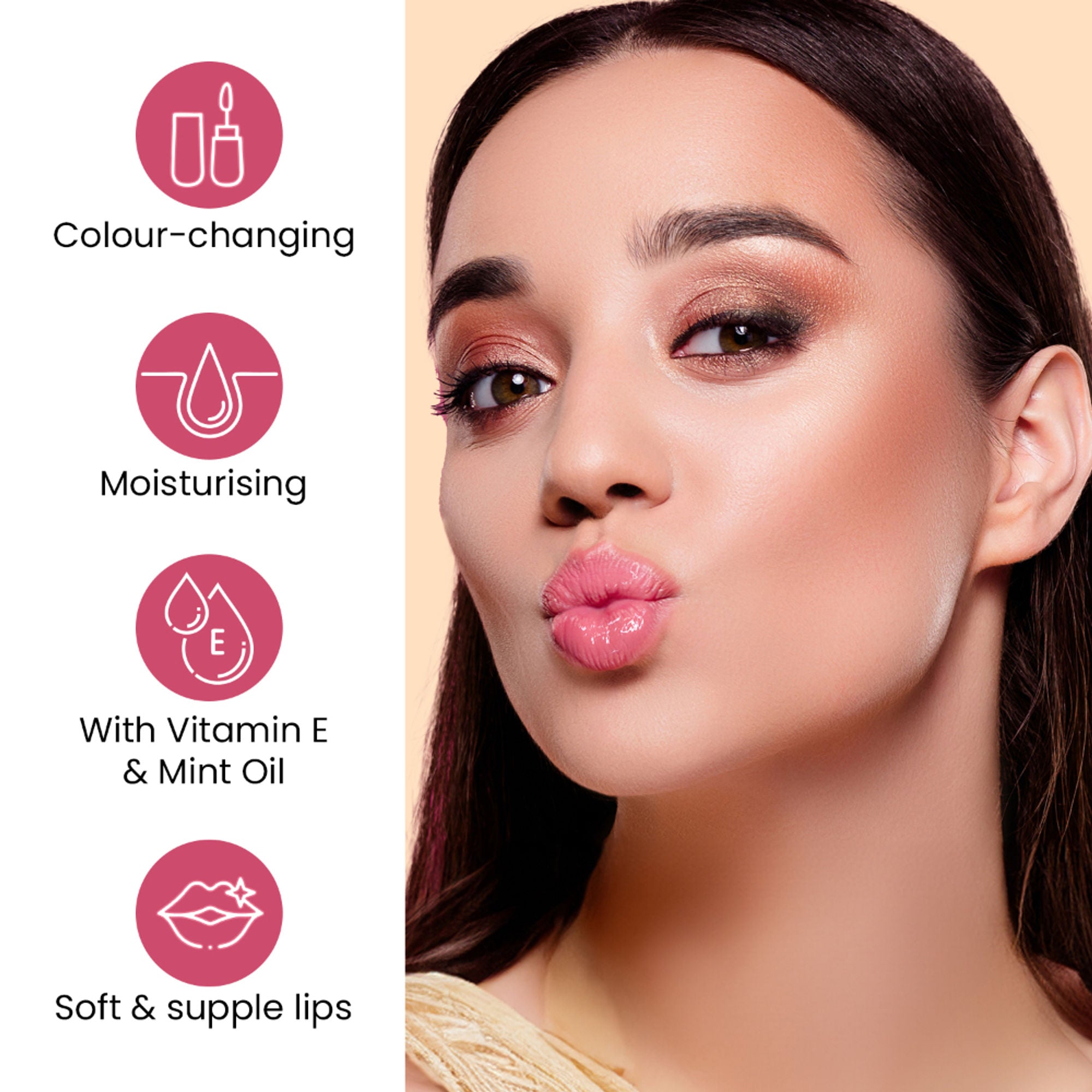 Swiss Beauty Moist Heist Lip Oil Colour-Changing With Vitamin E & Mint Oil - 2 Cucumber Trap - Distacart