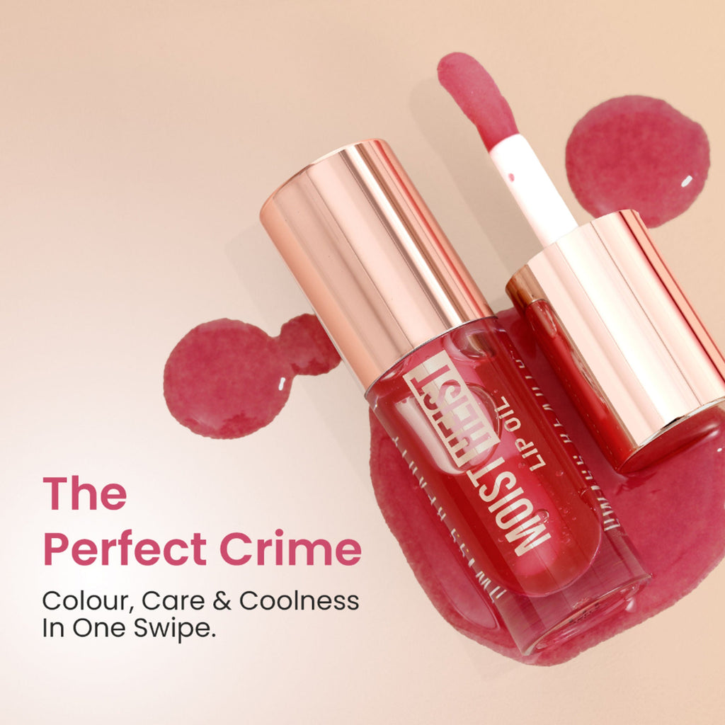 Swiss Beauty Moist Heist Lip Oil Colour-Changing With Vitamin E & Mint Oil - 3 Melon Loot - Distacart