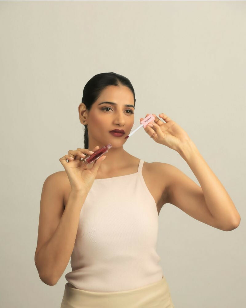 Ammoha Cosmetics Long-Lasting, Matte-Finished Wine Whispers Color Liquid Lipstick