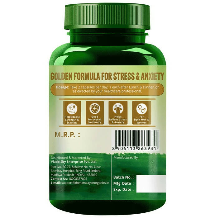 Himalayan Organics Ashwagandha Gold+ Capsules - Distacart