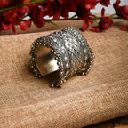 Mominos Fashion Joharkamal Oxidised Silver-Plated Ghungroo Handcraft Bracelet - Design 023 - Distacart