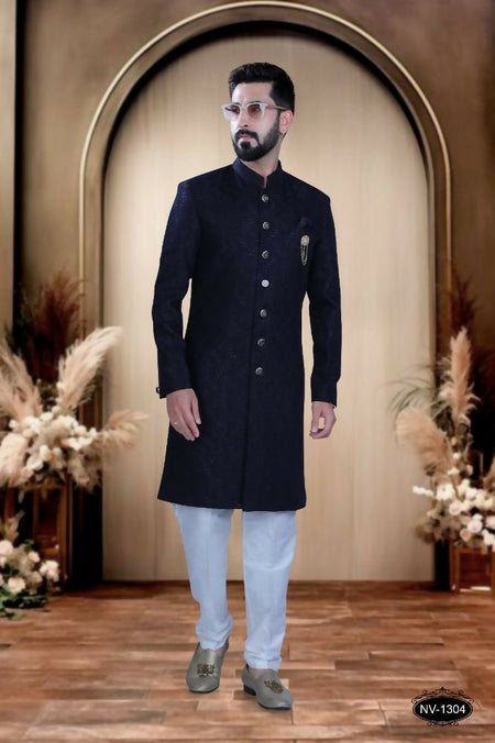 Joban Fashion Men's Blue TR Kurta with Pyjama