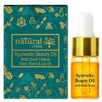 Natural Vibes Ayurvedic Gold Beauty Oil with Gold Flakes