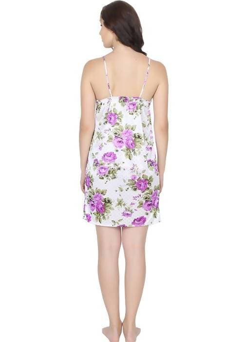 Ruhani Printed Short Nighty Fits Bust (Ruhani-NT-08-FS)