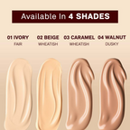 Flicka Cosmetics Tomato Liquid Foundation With Spf Long Lasting Lightweight All Skin Types - Caramel - Distacart
