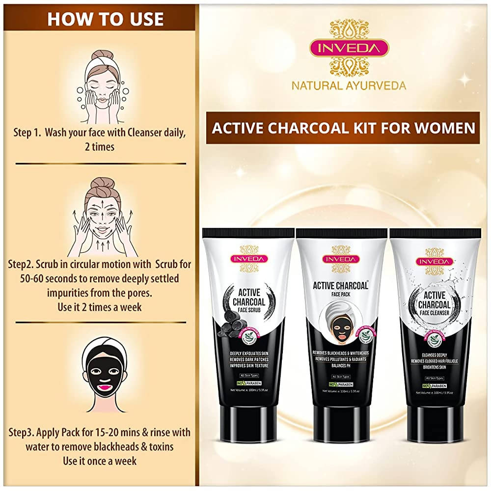 Inveda Active Charcoal Kit For Women