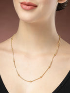 NVR Women's Set of 3 Gold-Polished Minimal Chain