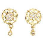 AanyaCentric Gold Plated Short Mangalsutra Set with Earrings - Distacart