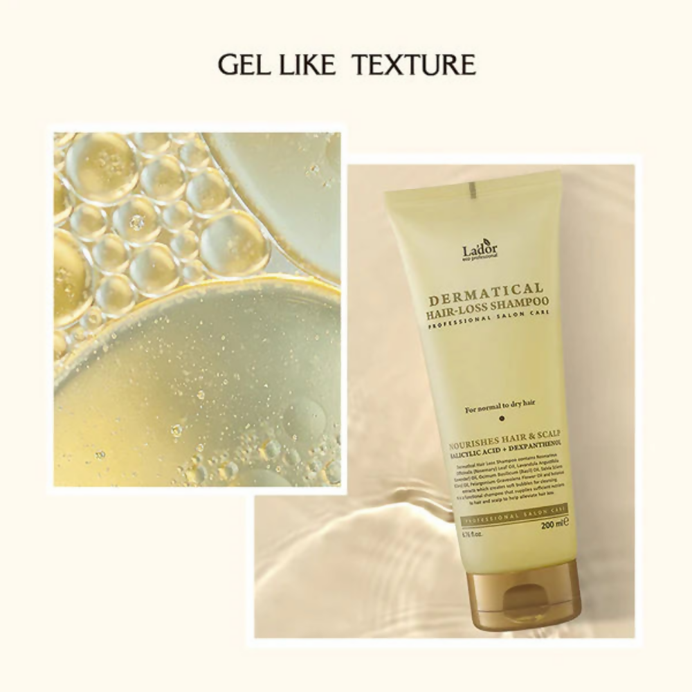 La'dor Dermatical Hair-Loss Shampoo For Normal To Dry Hair - Korean Shampoo for Scalp Care