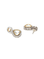 Kundan Earrings (silver) - Ruby Raang - Distacart