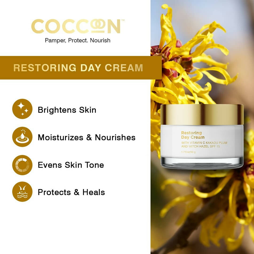 Coccoon Restoring Day Cream With Vitamin C Kakadu Plum and Witch Hazel