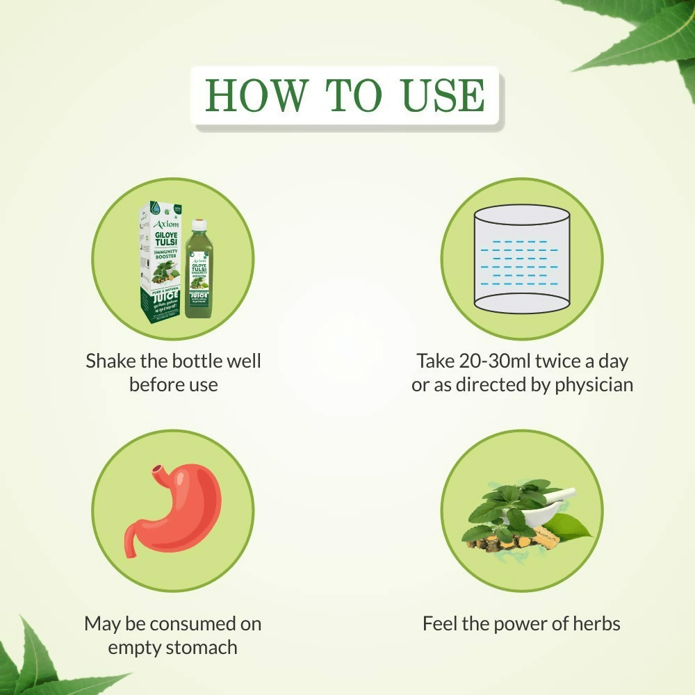 Axiom Pure Tulsi Giloy Stem Juice - Distacart