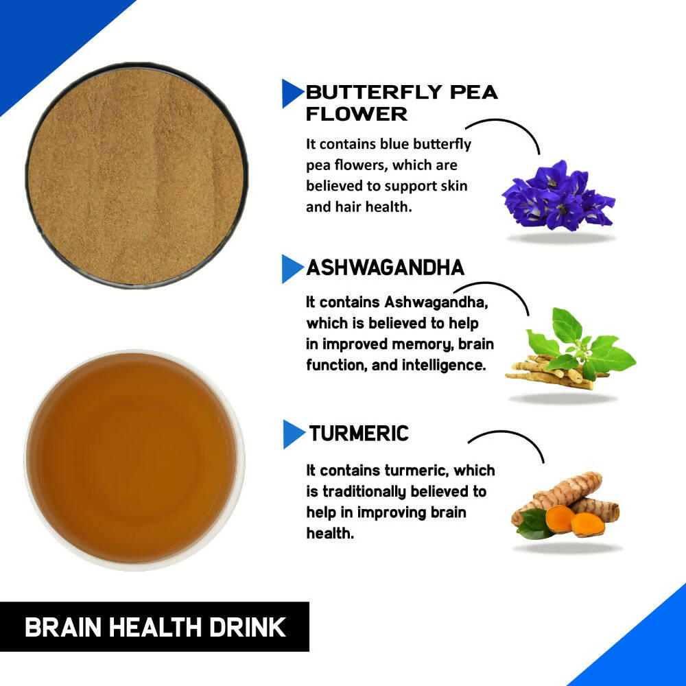 Just Vedic Brain Health Drink Mix - Distacart