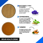 Just Vedic Brain Health Drink Mix - Distacart