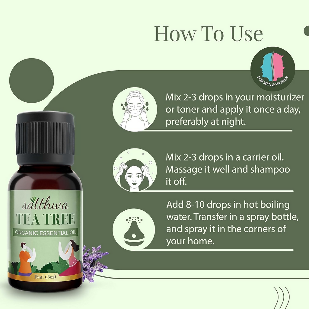 Satthwa Organic Tea Tree Essential Oil
