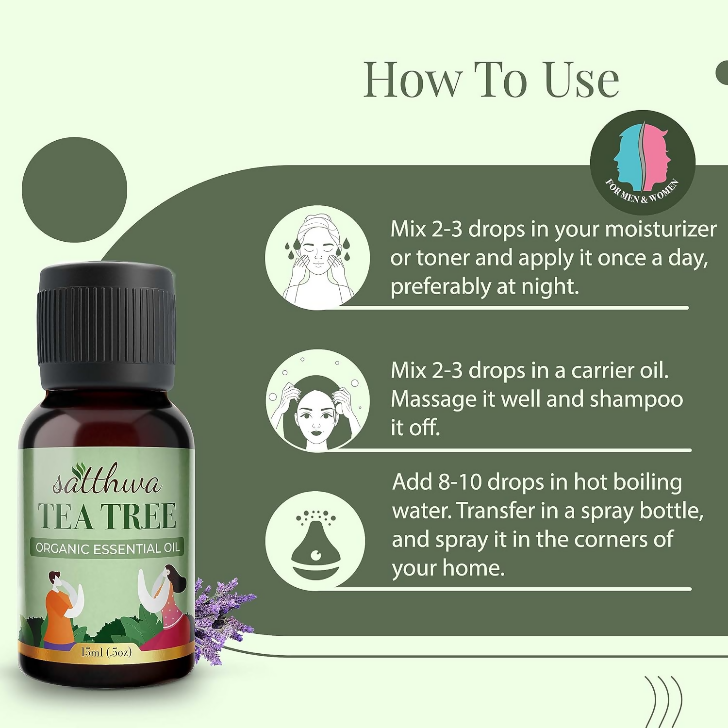 Satthwa Organic Tea Tree Essential Oil