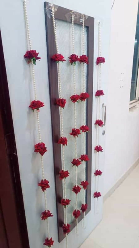 Velvet Rose Hangings For Back Drop