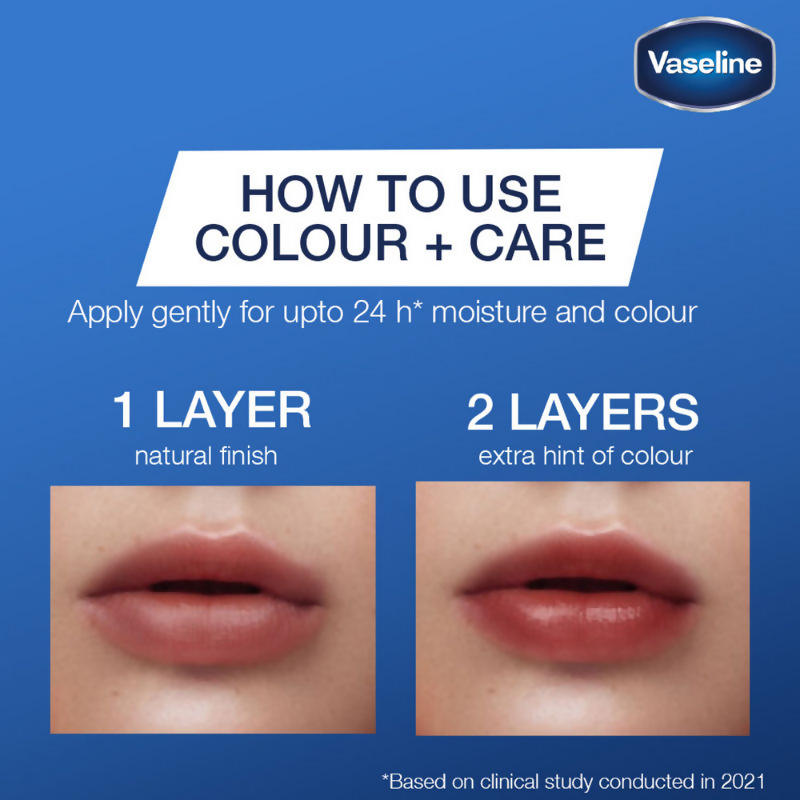 Vaseline Lip Care Colour + Care Tinted Lip Balm Stick - Mellow Rose - Distacart