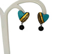 Terracotta Heart-Shape Ear Studs