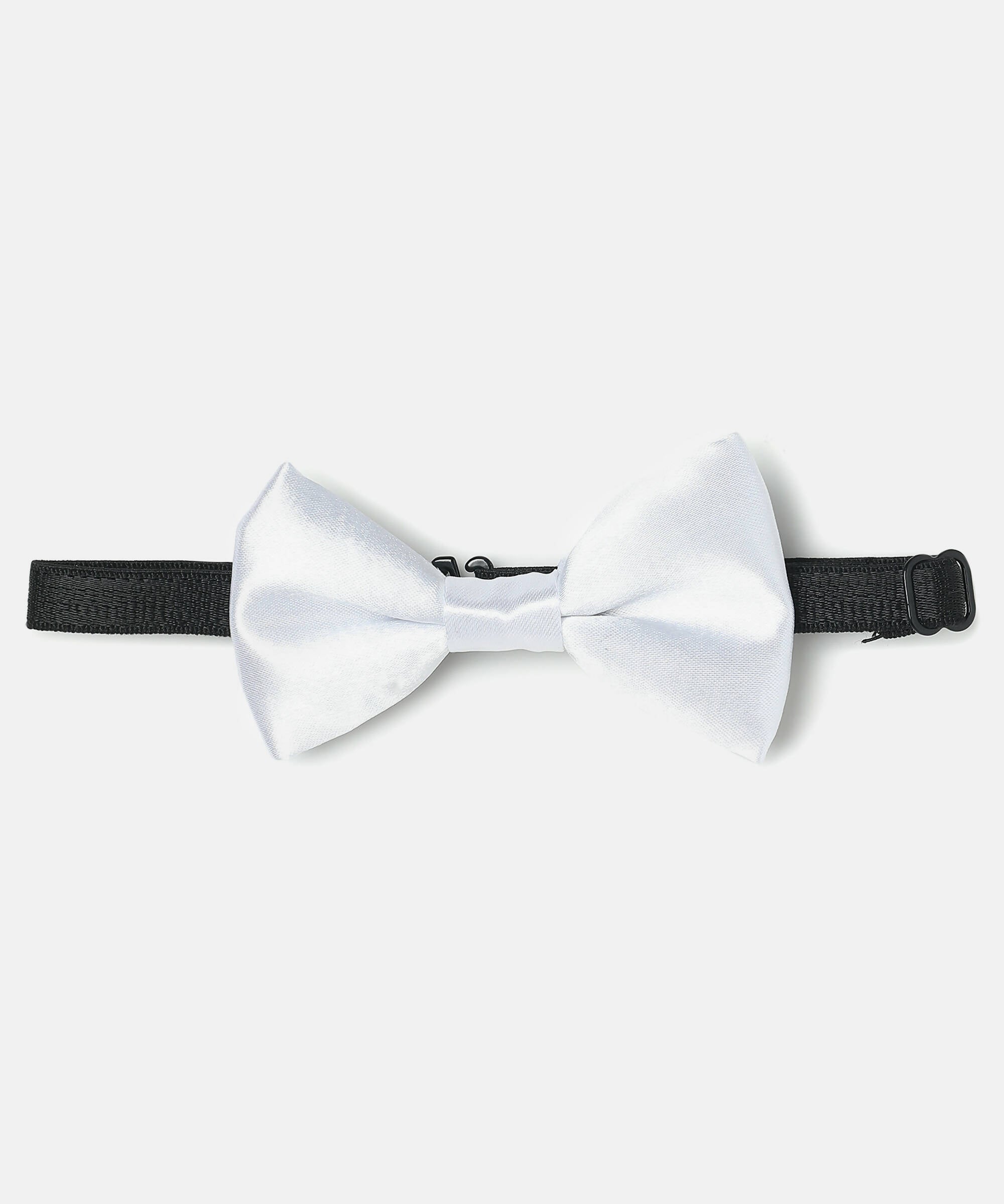Manet Boys Solid Single Layer Bow - White