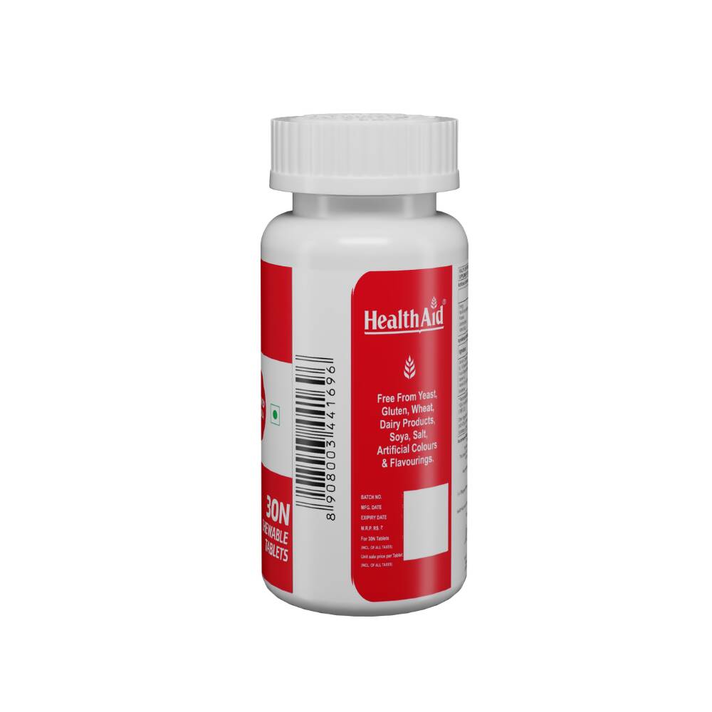 HealthAid Strong Calcium 500 mg Chewable Tablets - Distacart