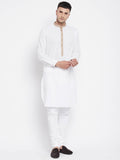 Even Apparels Beige Color Pure Cotton Men's Kurta With Band Collar - Distacart