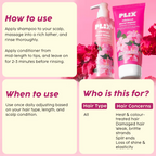 PLIX The Plant Fix Hibiscus Bond Repair Advanced Shampoo + Conditioner