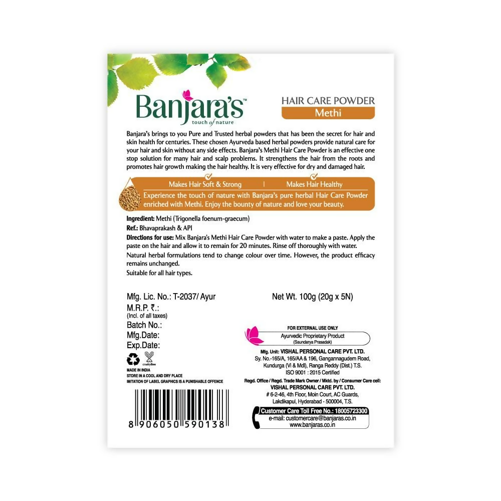 Banjara's Methi Hair Care Powder
