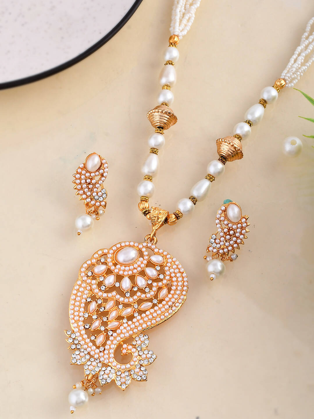 VOJ Women Gold Color stainless steel Jewellery Set - Distacart