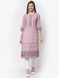 Myshka Multi Color Pure Cotton Printed Kurta