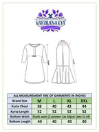 Vastranavya Wine Pure Cotton Printed Top with Pant & Dupatta Set