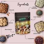 Happilo Premium Nuts & Dry Fruit Combo (Trail Mix, Nut Mix & Party Mix) - Distacart