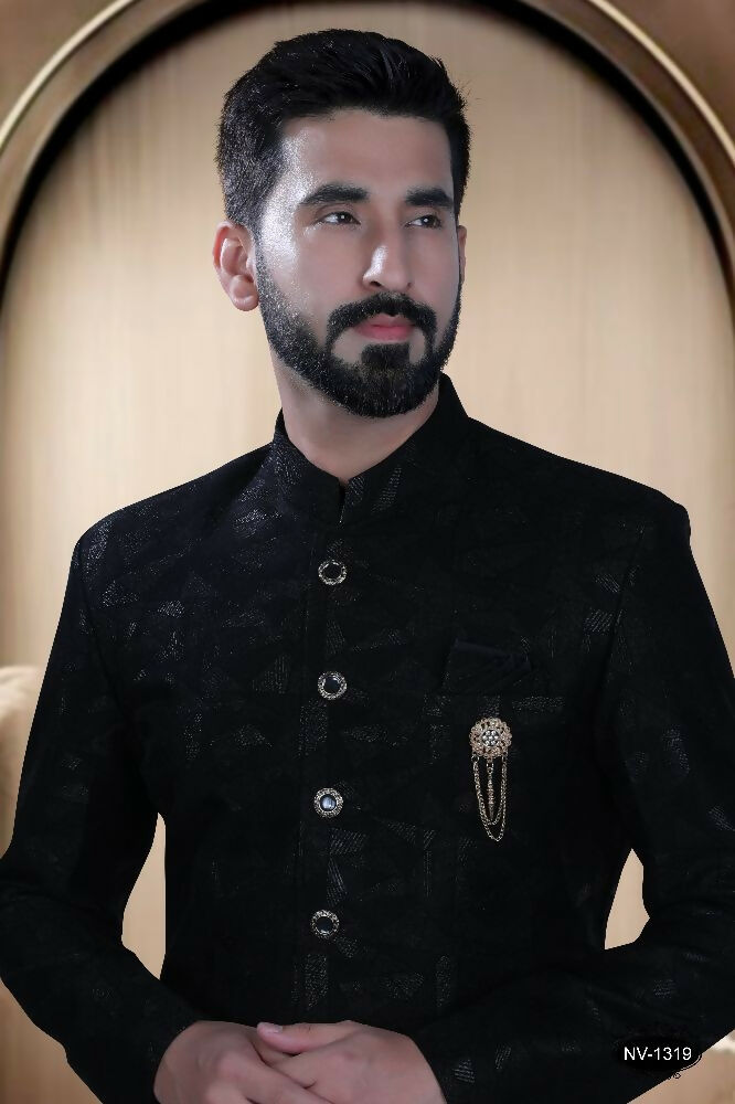Joban Fashion Men's Black TR Kurta with Pyjama