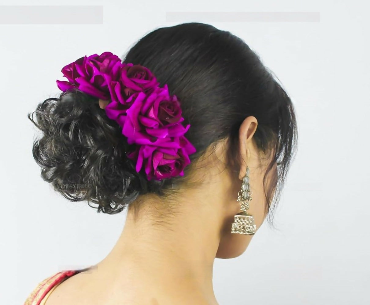 Purple Velvet Rose Gajra