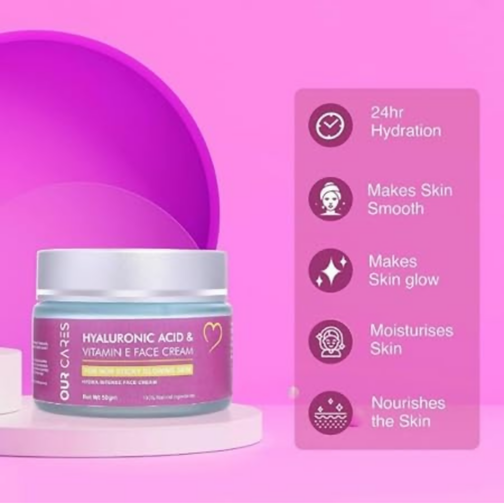 Our Cares Face Cream with Hyaluronic Acid & Vitamin E
