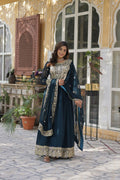 Joban Fashion Rama Georgette Sequence Embroidery Work Kurta Set - Distacart