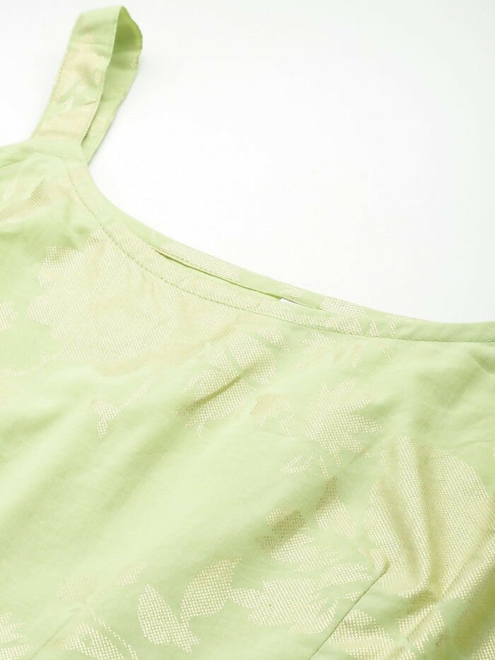 Ahalyaa Women's Traditional Wear Co-ods - Green - Distacart