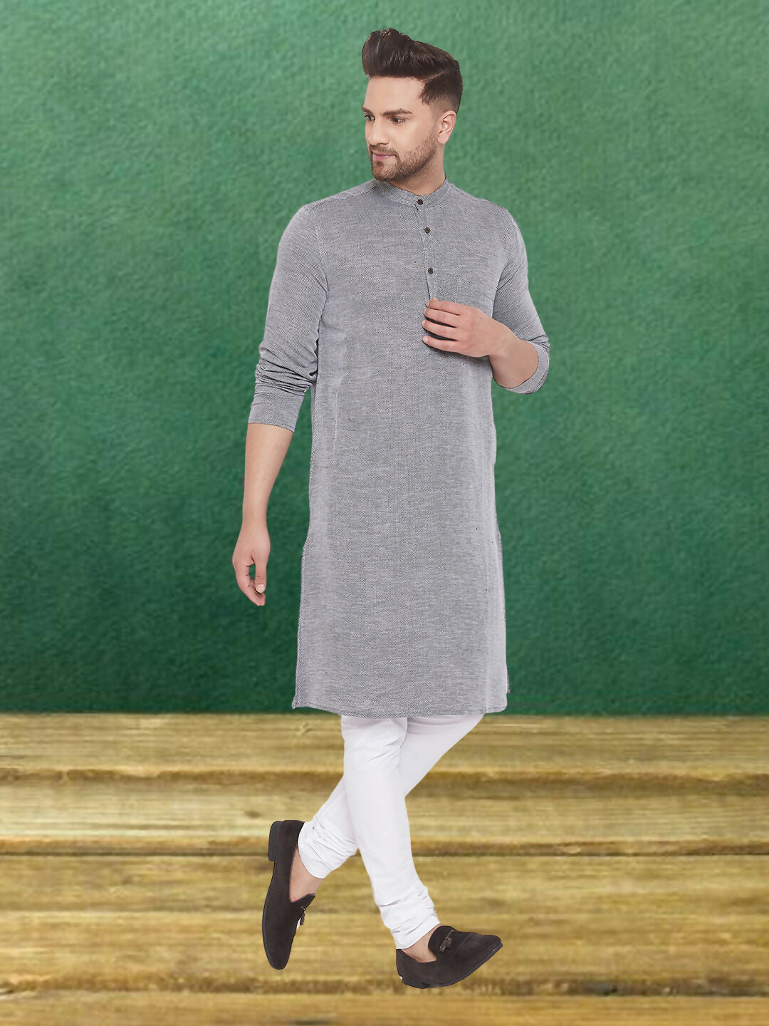 Even Apparels Men's Pure Cotton Striped Kurta