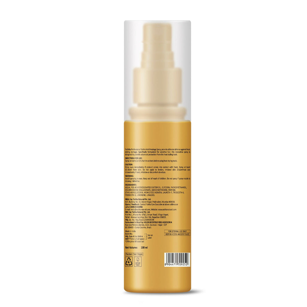 Yuthika Professional Vertix Hydrolyzed Keratin Anti Breakage Hair Spray