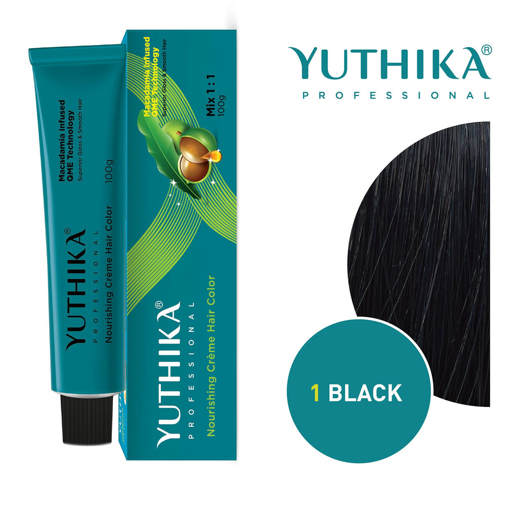 Yuthika Professional Creme Hair Colour - Natural Black