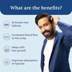 Man Matters Derma Roller 1.00 mm With 540 Titanium Alloy Needles - Promotes Beard Growth & Reduces Acne Scars - Distacart