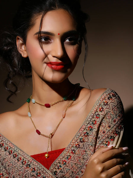 Women's Gold-Polished Chain - Ruby Raang