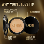 Lakme Ultimate Glam Compact, Skin Lightening Compact Powder - Beige Honey 05