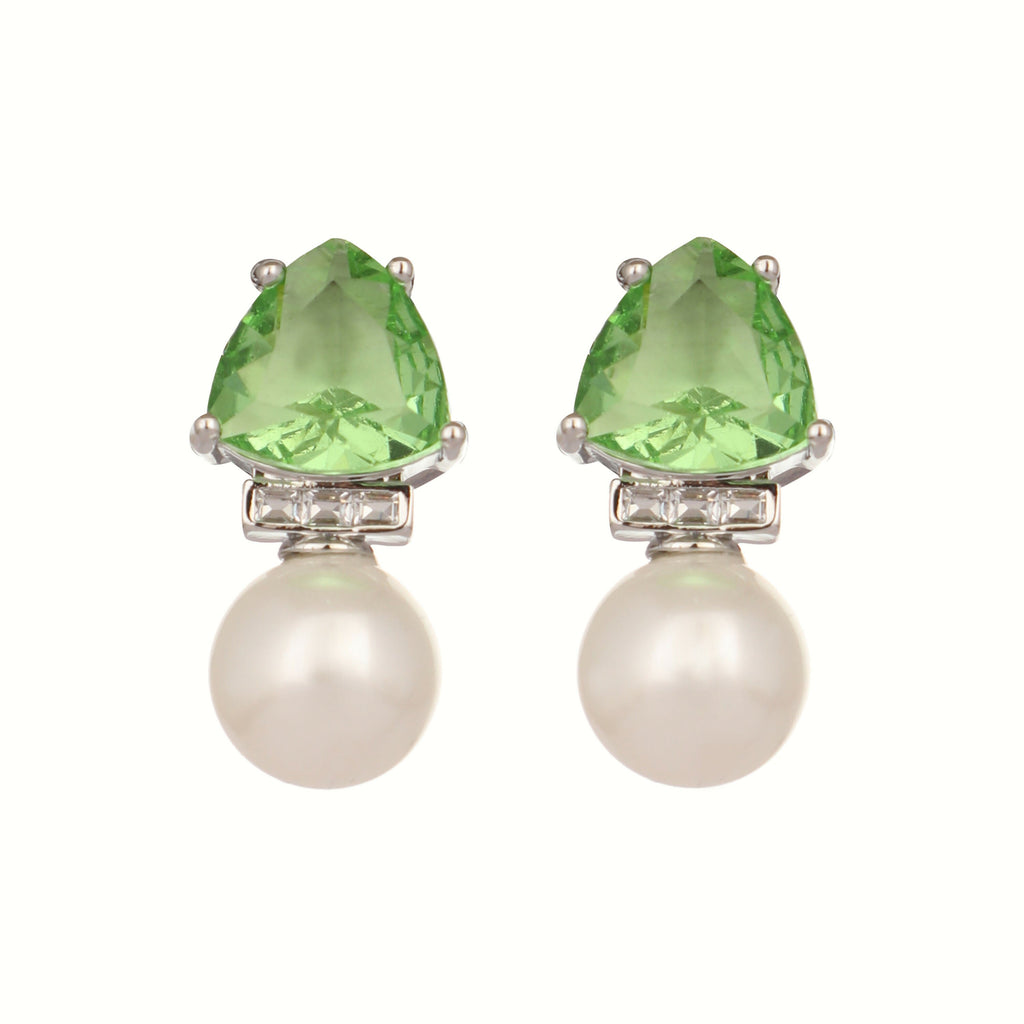 Nuyug Green Emerald Elegance Anti Tarnish Studs - Distacart