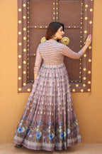 Partywear Designer Pastelpink Chanderi Suit - Anbazaar - Distacart