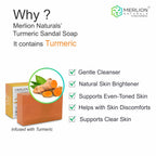 Merlion Naturals Turmeric and Sandal Glycerine Soap