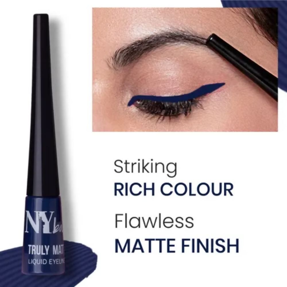NY Bae Truly Matte Liquid Eyeliner - Nice Navy